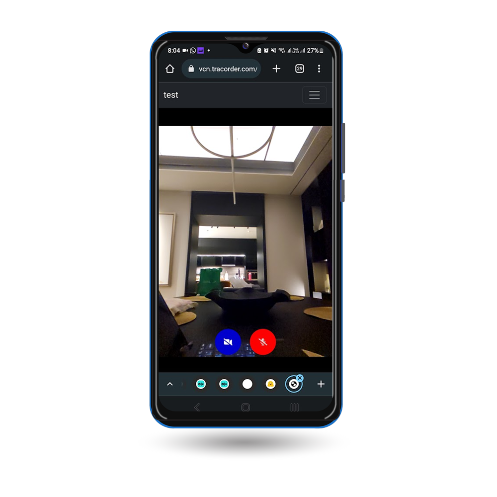 VCN video conferencing mockup